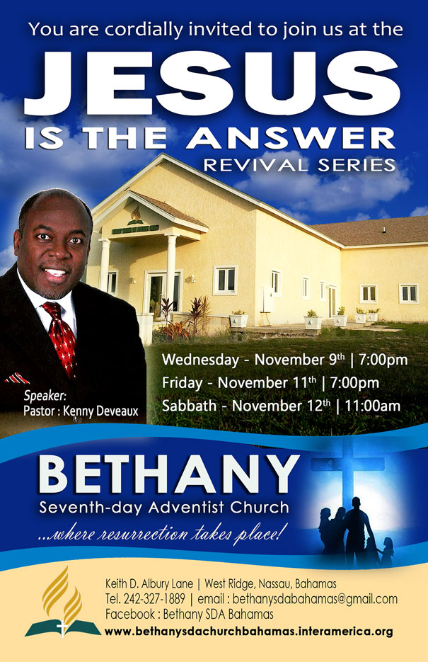 bethany seventh day adventist church event jesus is the answer jesus is the answer flyers